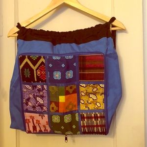 Gorgeous Patchwork Fold-Up Backpack. From Malaysia